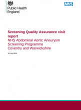 Screening Quality Assurance visit report: NHS Abdominal Aortic Aneurysm Screening Programme Coventry and Warwickshire